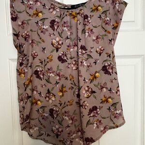 Alice Blue Floral Blouse in Purple and Yellow